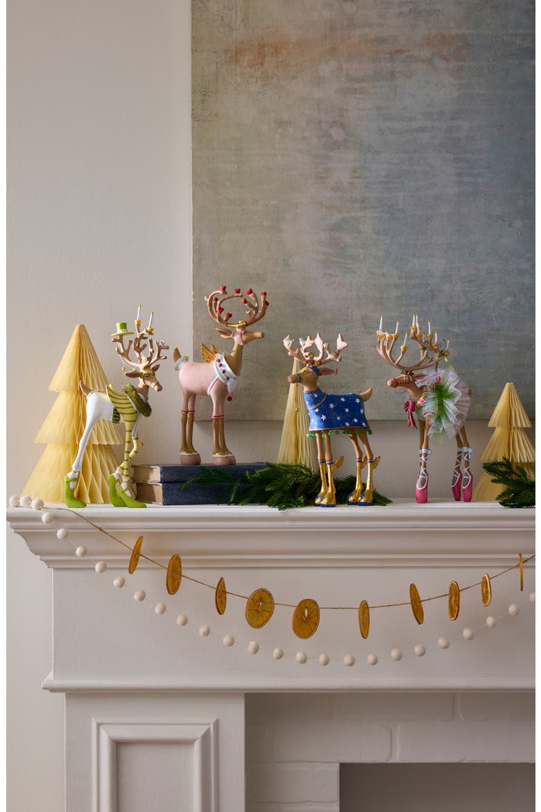Dash Away 4-Piece Reindeer Ornament Set, Alternate, color, MULTI