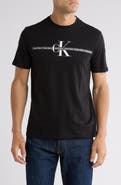 Calvin Klein Repeat Tape Layer Logo Graphic T-Shirt