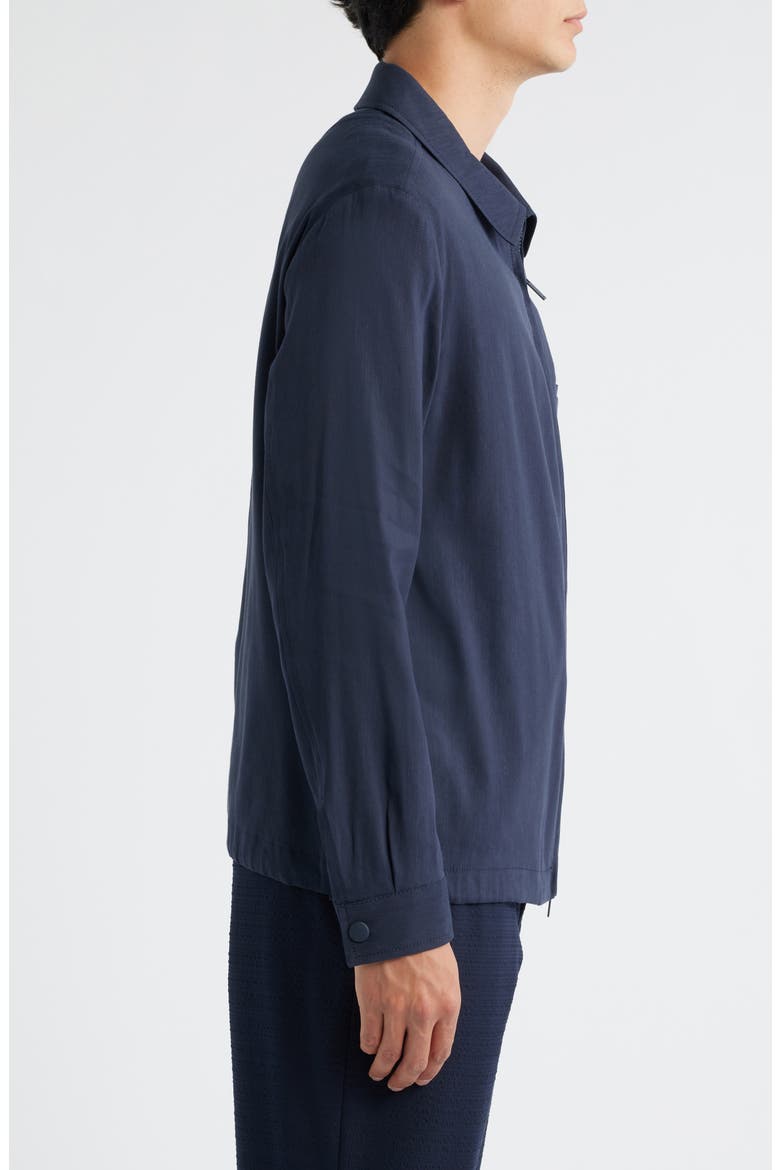 Carper Linen Blend Jacket, Alternate, color, DARK BLUE