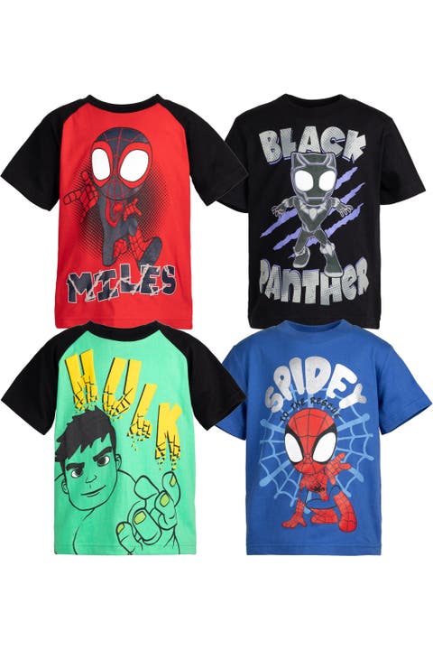 Spidey and His Amazing Friends Short Sleeve T-Shirt 4-Pack