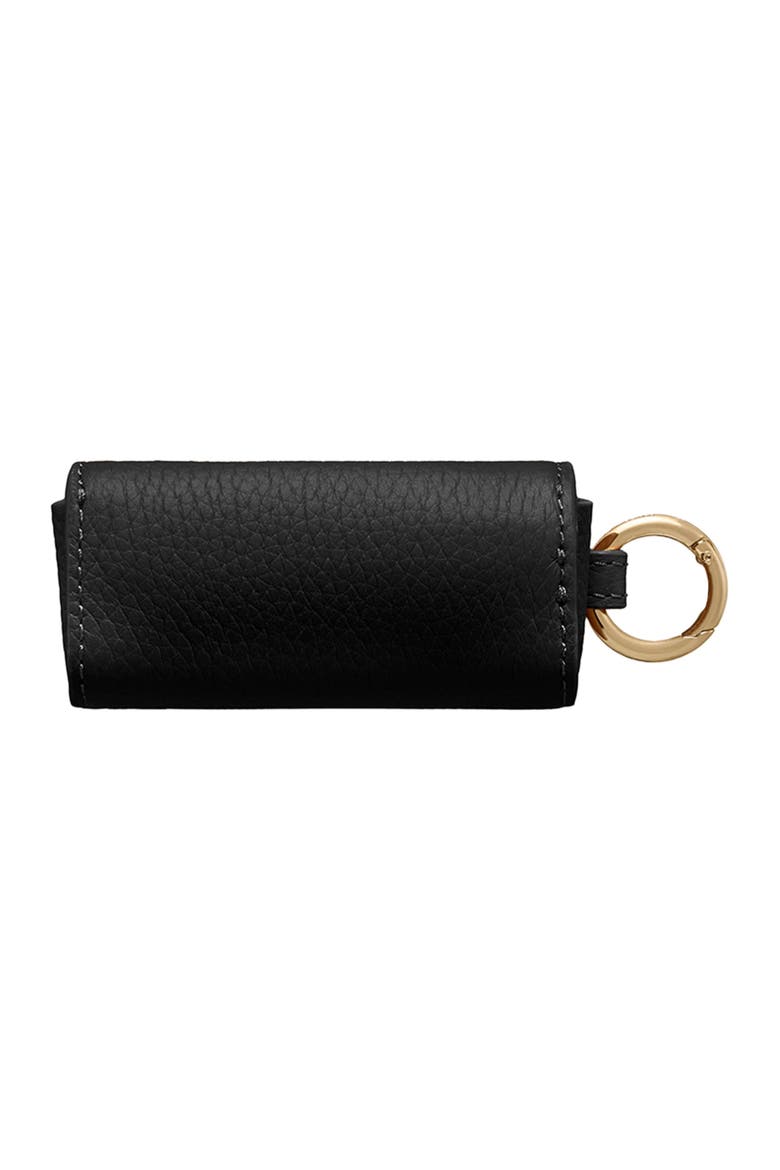 Leather Lipstick Charm, Alternate, color, Rouge Noir