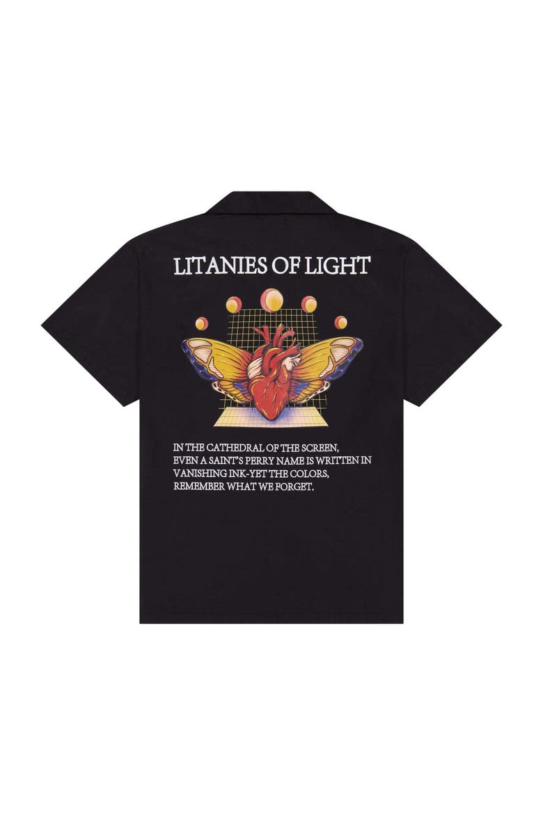 Litanies Of Light T-shirt, Alternate, color, Black