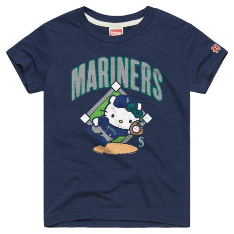 Toddler Homage  Navy Seattle Mariners Hello Kitty x MLB Tri-Blend T-Shirt