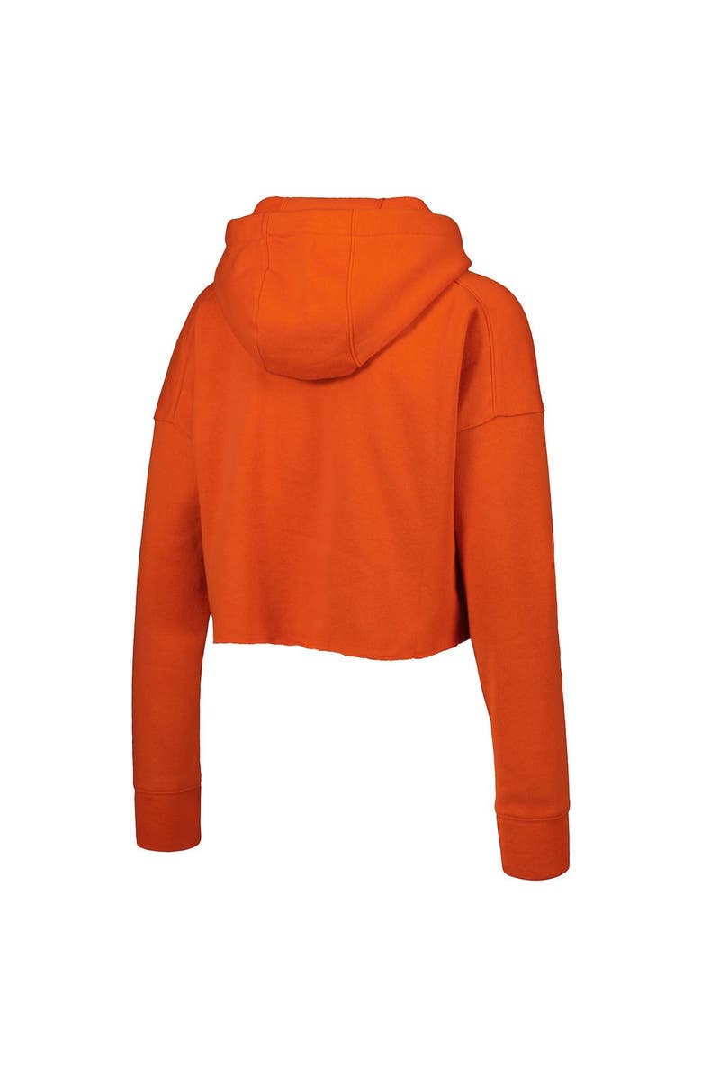 Nike Women's Nike Orange Clemson Tigers 2-Hit Cropped Pullover Hoodie, Alternate, color, 