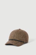Brunello Cucinelli Virgin wool donegal baseball cap with shiny band