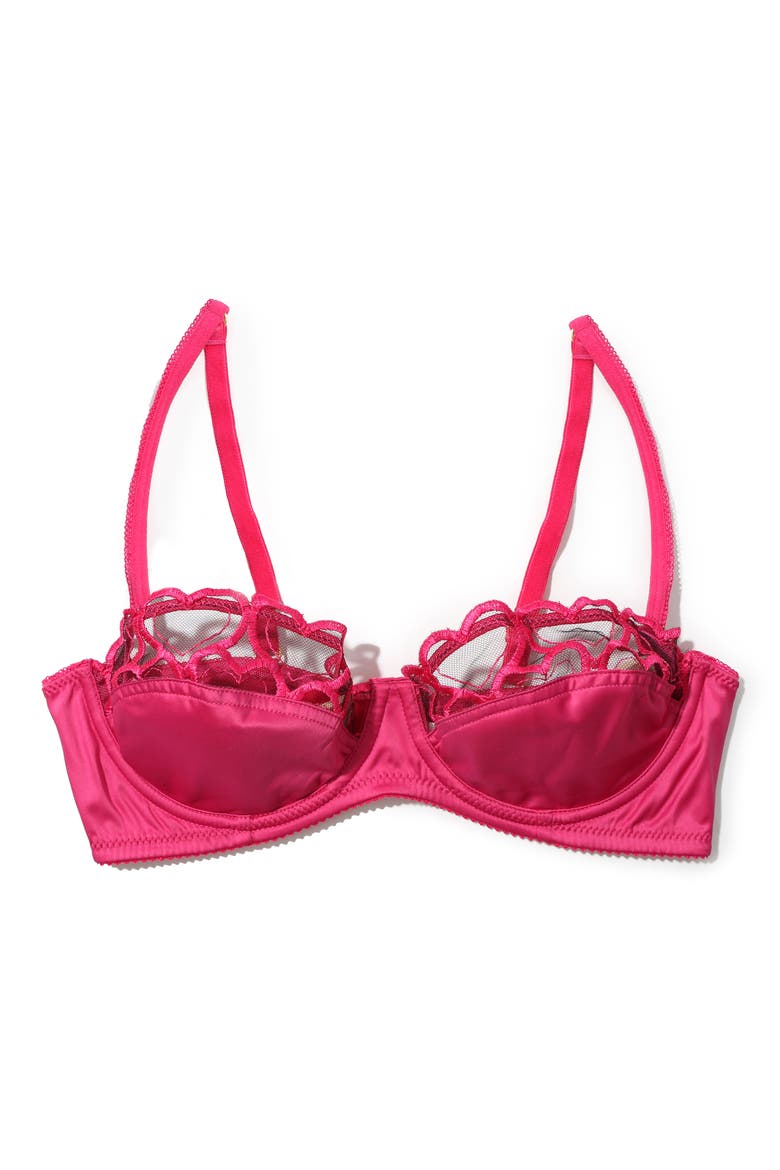 I Heart You Underwire Bra, Alternate, color, BLACK/ PINK