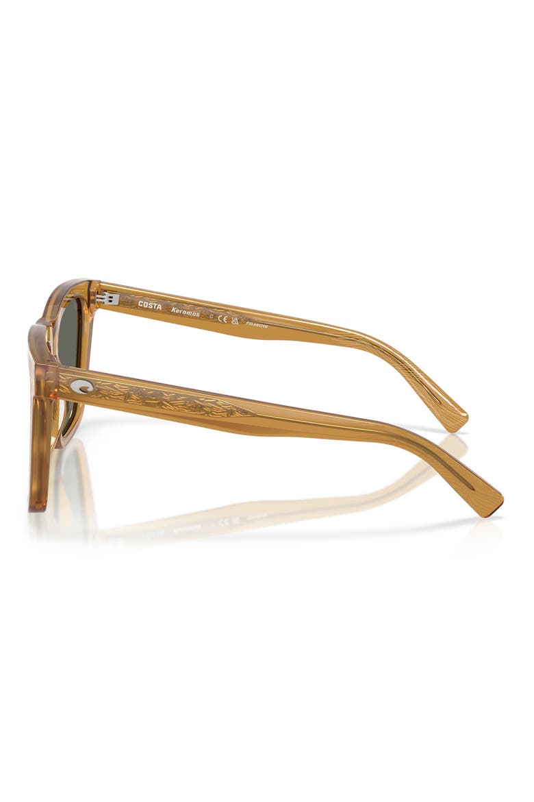 Keramas 54mm Polarized Square Sunglasses, Alternate, color, SUN RAY / GRAY 580G