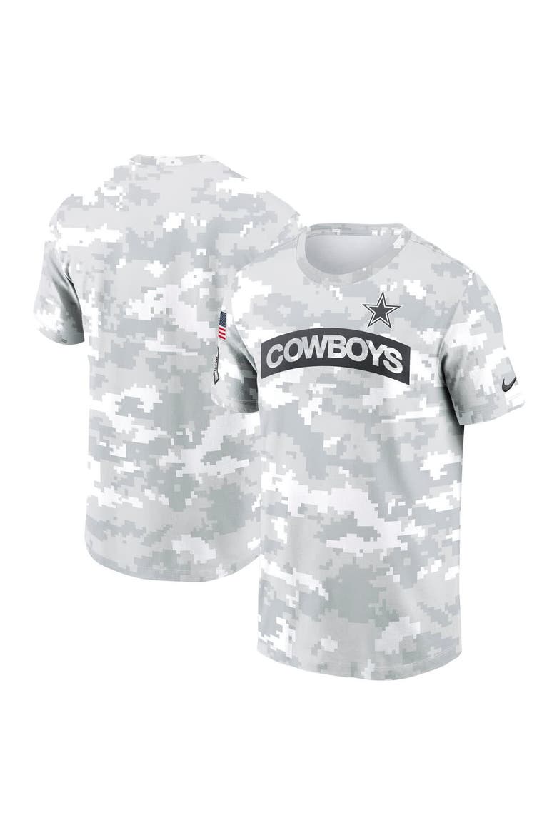 Men's Nike Arctic Camo Dallas Cowboys 2024 Salute To Service Performance T-Shirt, Main, color, Arctic Camo
