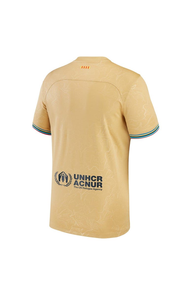 Nike Men's Nike Yellow Barcelona 2022/23 Away Replica Blank Jersey, Alternate, color,