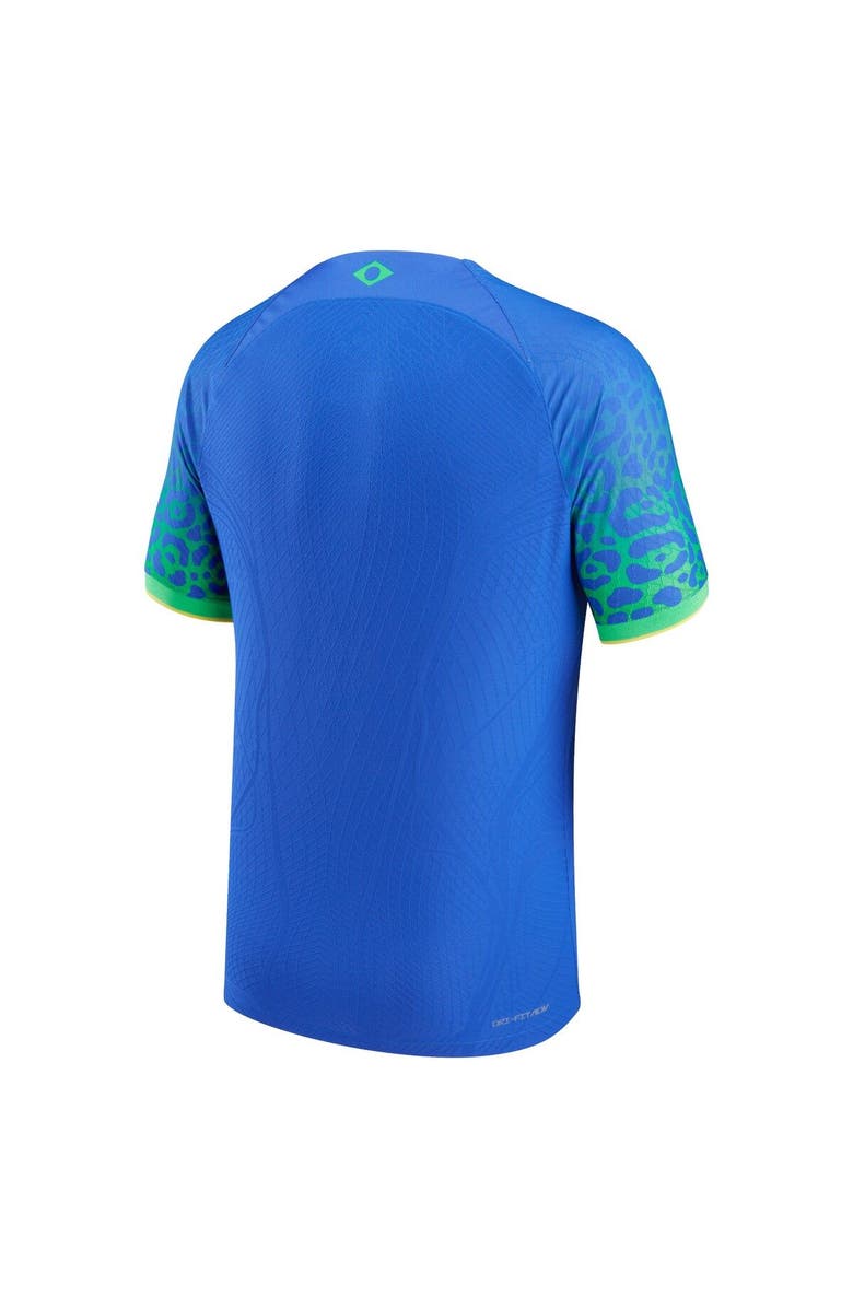 Nike Men's Nike Blue Brazil National Team 2022/23 Away Vapor Match Authentic Blank Jersey, Alternate, color, 