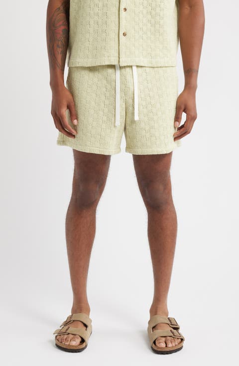 Gregory Basket Weave Knit Drawstring Shorts