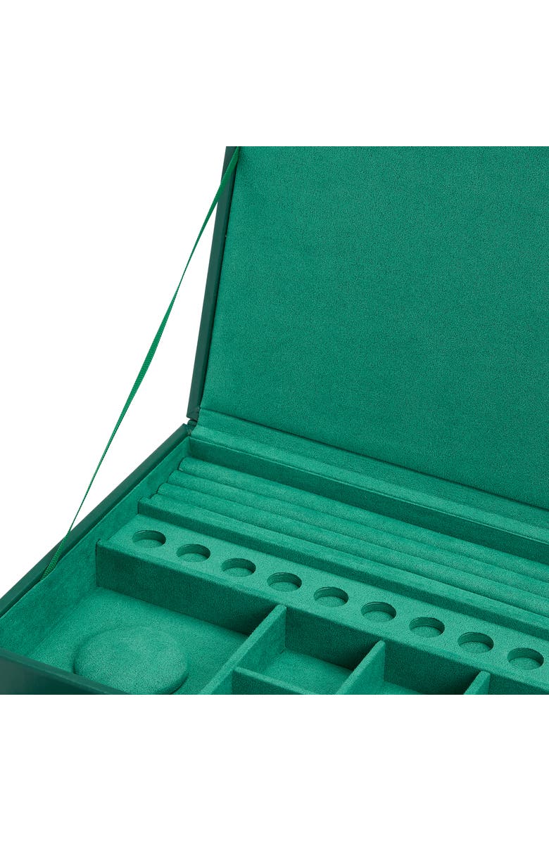 WOLF Sophia Jewelry Box with Drawers, Alternate, color, Forest Green