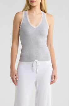 Daydream Rib Lace Trim Tank