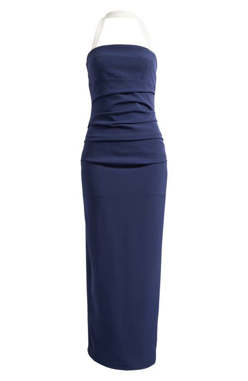 Lioness 1999 Halter Maxi Dress In Navy