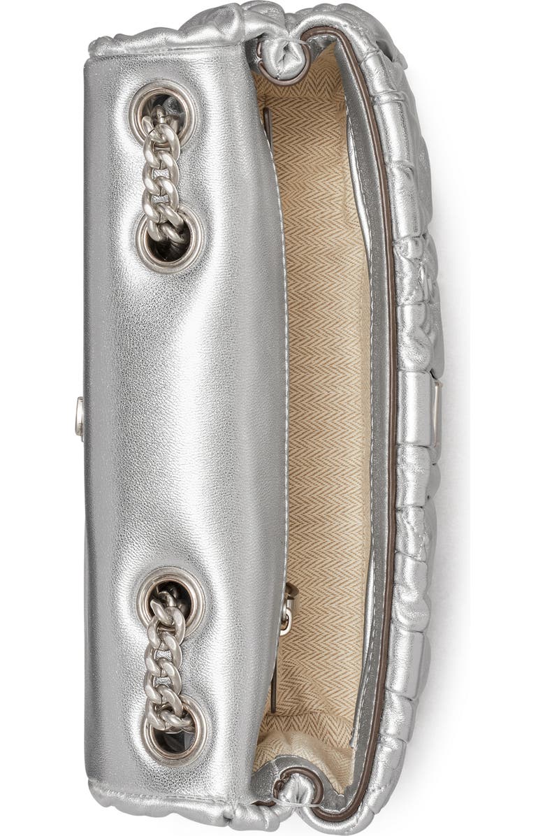 Tory Burch Small Kira Metallic Leather Shoulder Bag, Alternate, color,