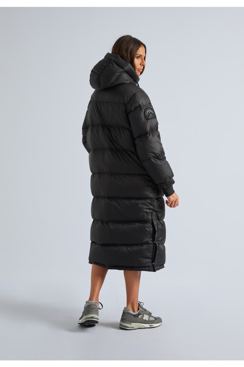 Longline Midi Puffer Coat, Alternate, color, Black