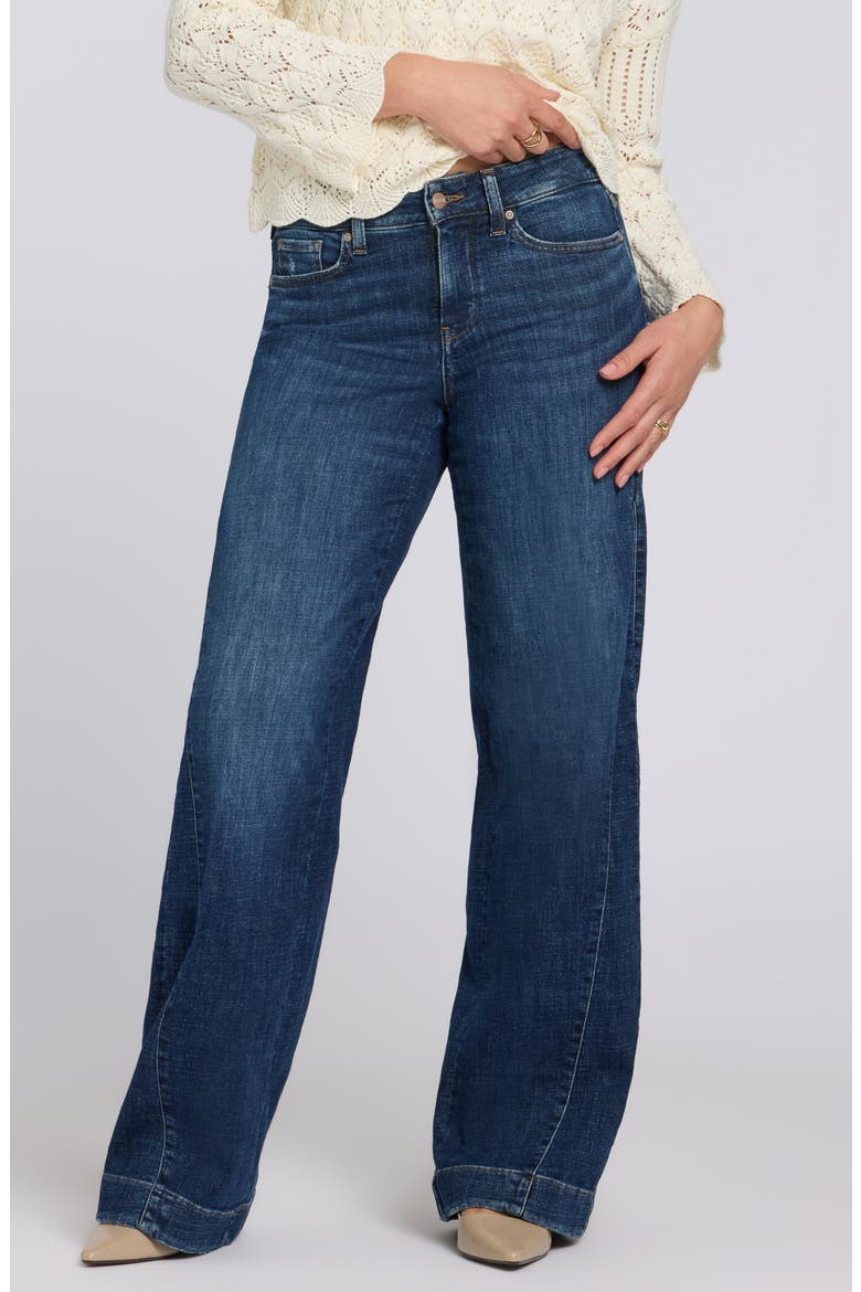 Teresa Godet Wide Leg Jeans, Main, color, SUNSET VILLA
