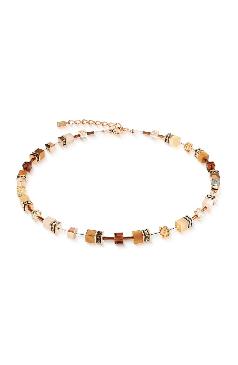 COEUR DE LION Geocube Iconic Necklace, Main, color, Mocha Mousse