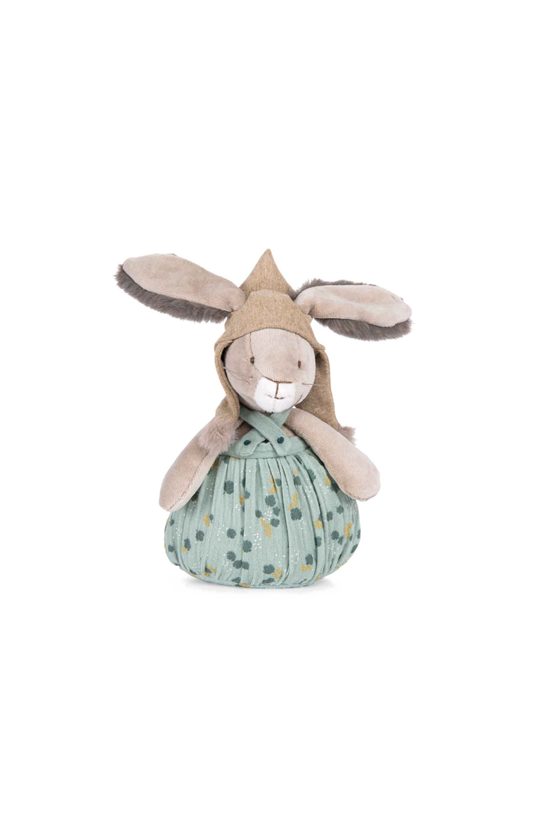Moulin Roty Musical rabbit Three Little Rabbits, Main, color, Beige