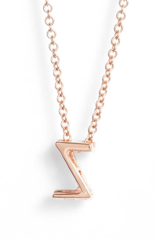 Bony Levy Diamond Pavé Initial Pendant Necklace In 18k Rose Gold - Z