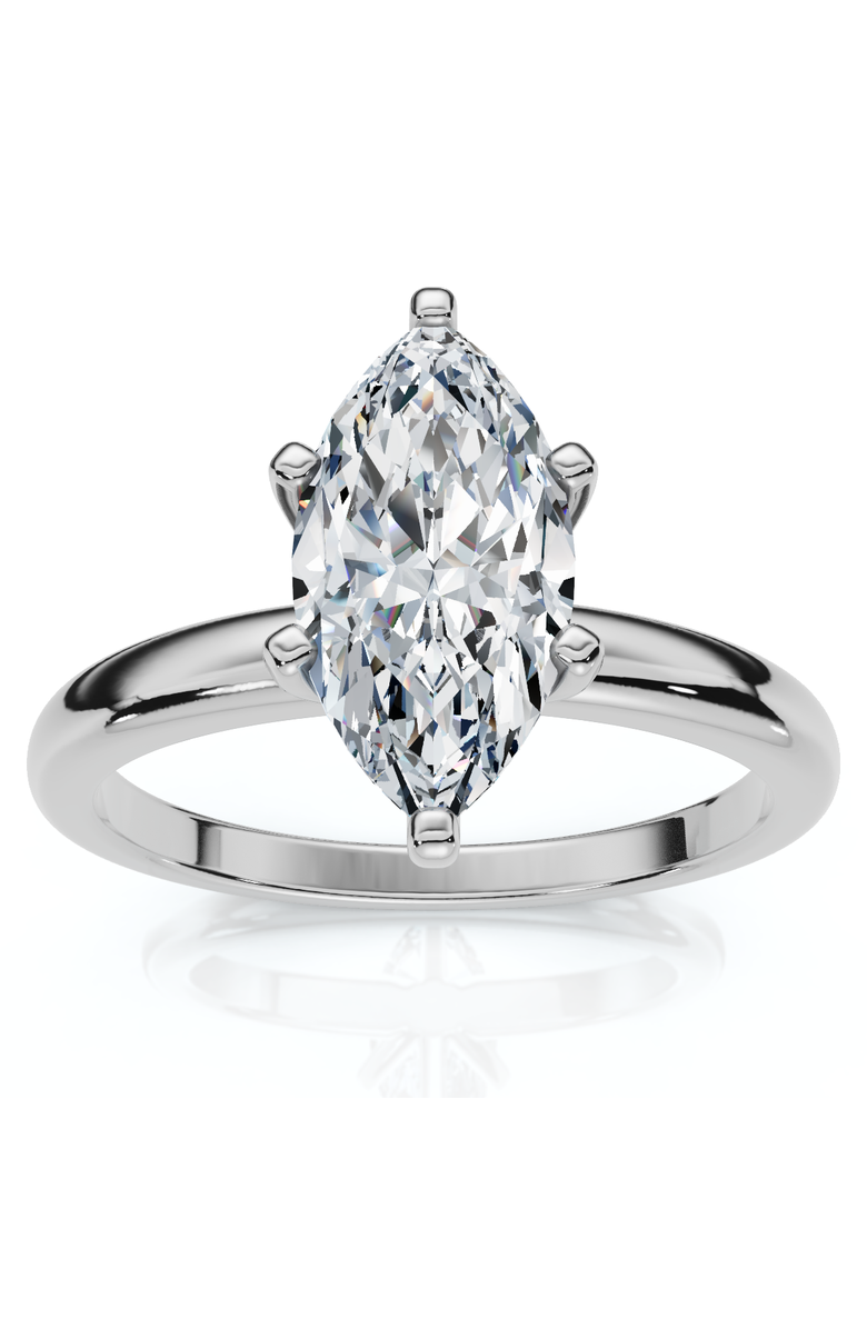 Bliss Diamond Certified 1Ct Marquise Diamond Engagement Ring 14k Gold Lab Grown, Main, color, 14K White Gold