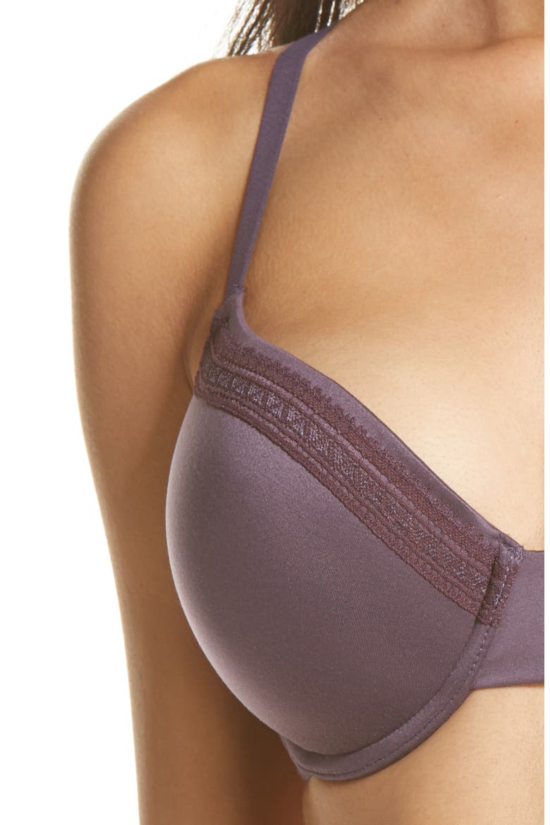 Perfect Primer Underwire T-Shirt Bra, Alternate, color, SWEET GRAPE