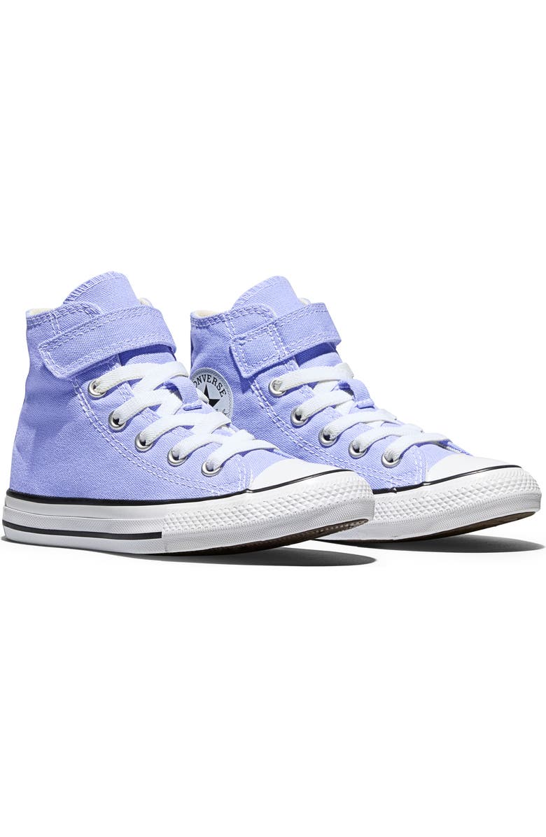 Converse Kids' Chuck Taylor All Star Easy On Canvas High Top Sneaker, Alternate, color, Very Peri/ White/ Egret