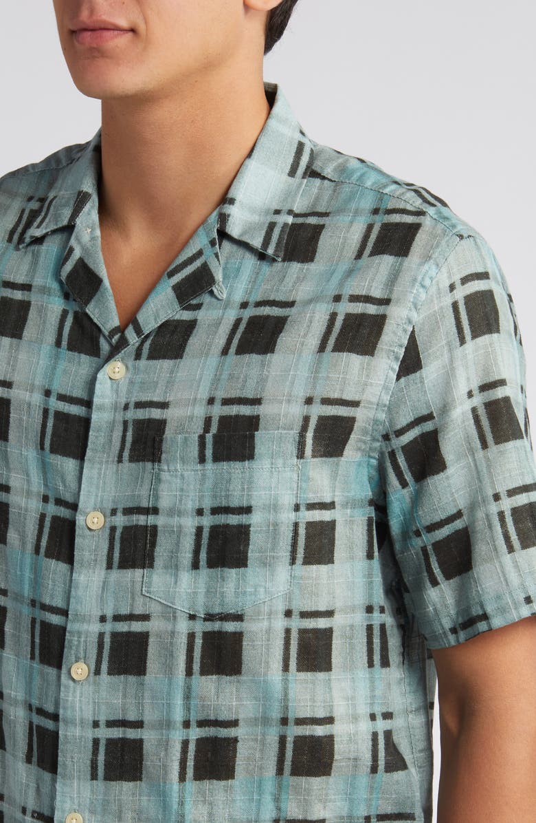 AllSaints Big Sur Check Camp Shirt, Alternate, color,