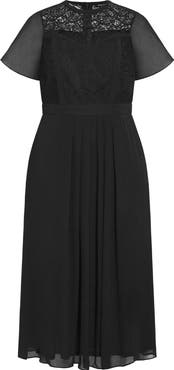 City Chic Niki Lace Bodice Dress