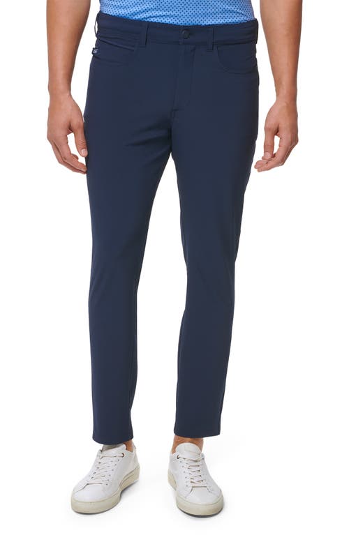 Mizzen+Main Helmsman Performance Slim Tapered Leg Pants in Navy Solid