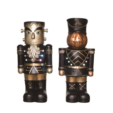 Light Up Halloween Nutcracker Multicolored Tabletop Decor