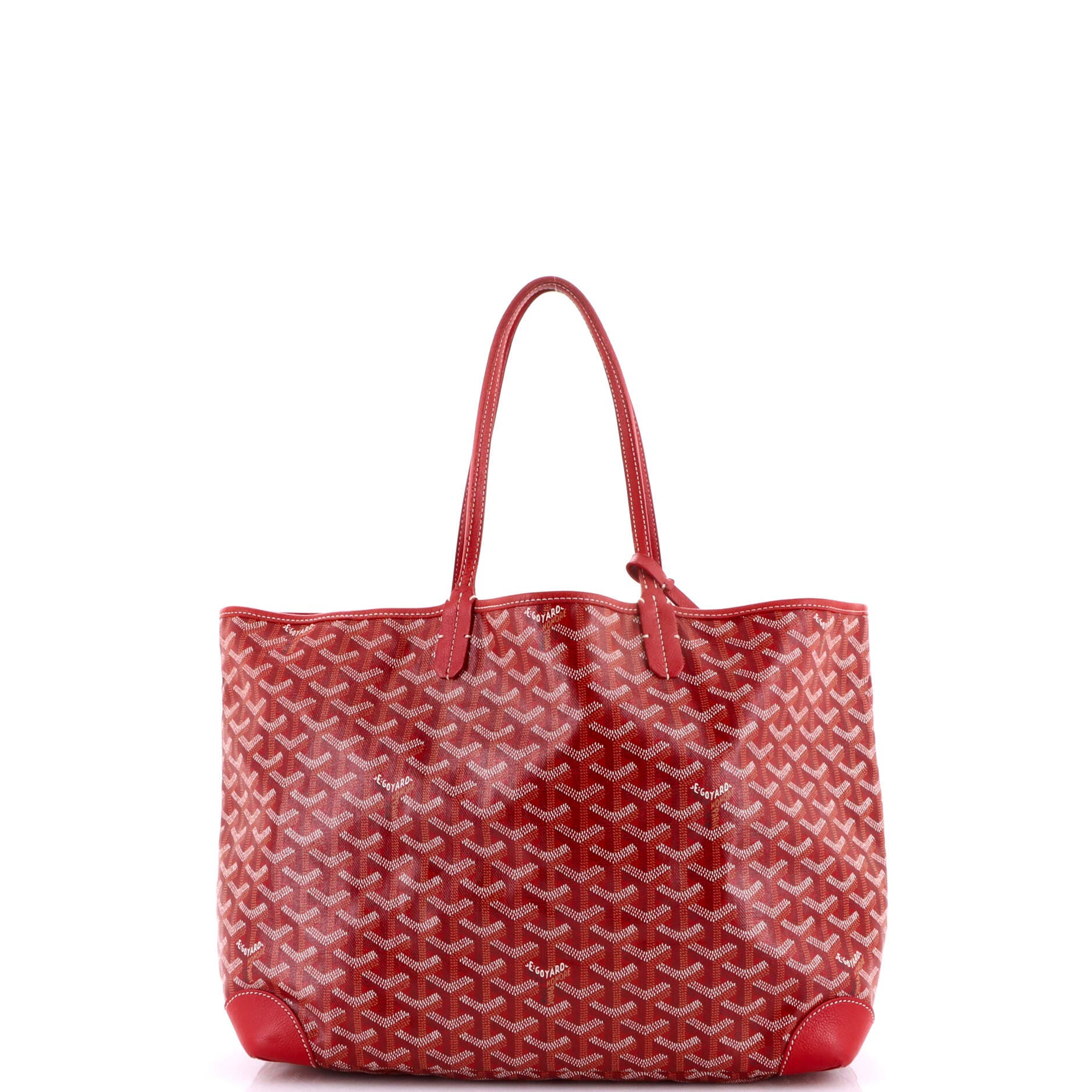 Pre-Owned Goyard Saint Louis Tote Coated Canvas PM, Alternate, color, Red