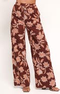 Petal & Pup Samira Floral Cotton Blend Wide Leg Pants