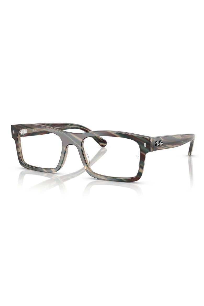 56mm Rectangular Optical Glasses, Alternate, color, GREY