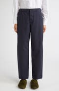 Marni Elastic Waist Wool Straight Leg Trousers