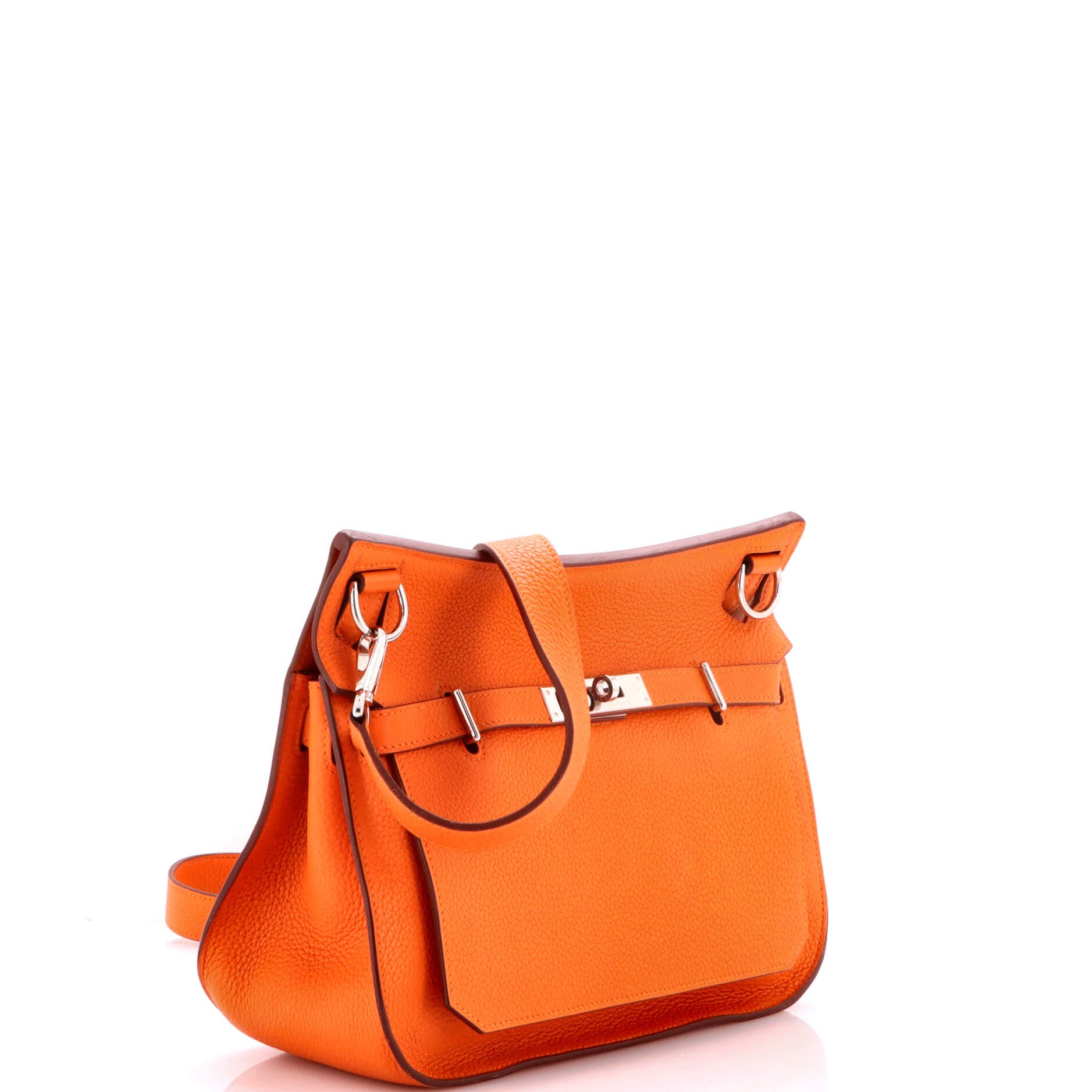 Pre-Owned Hermes Jypsiere Bag Clemence 28, Alternate, color, Orange H