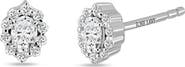 Bony Levy Rita 18K White Gold Diamond Halo Stud Earrings