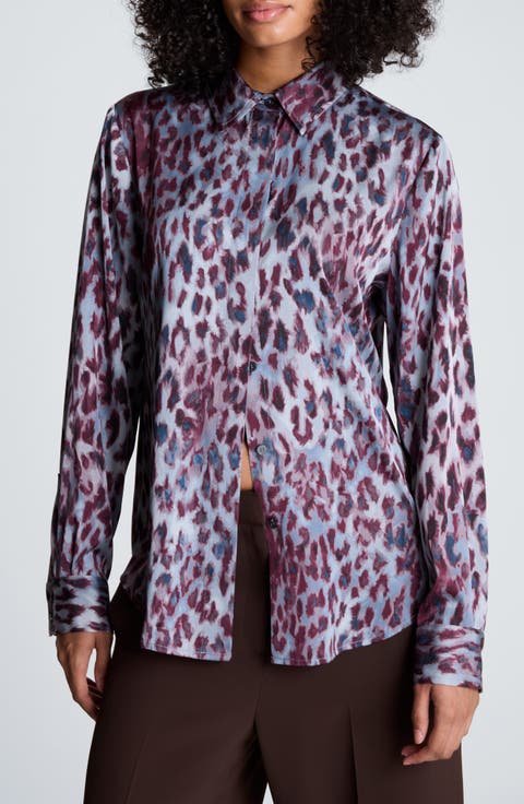 Long Sleeve Satin Shirt