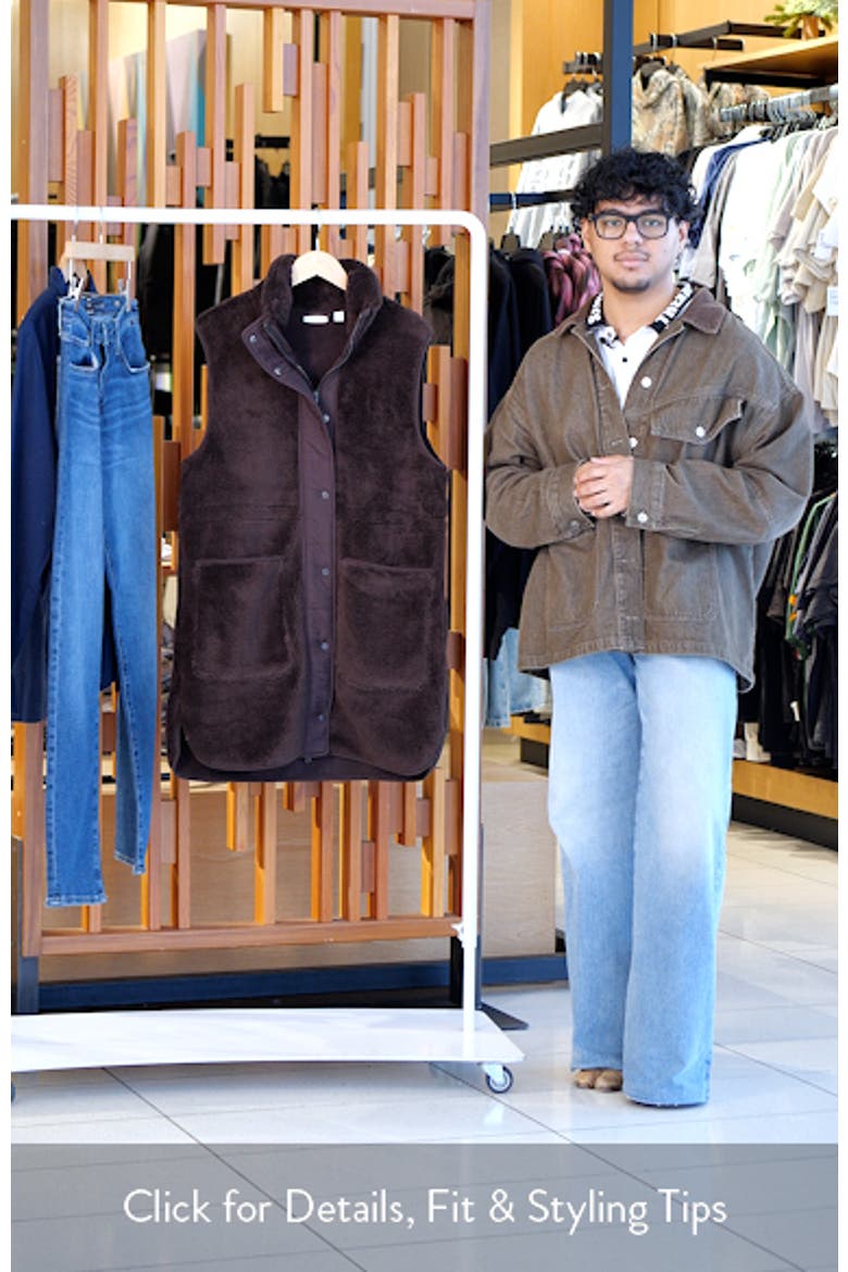 Longline Faux Shearling Vest video
