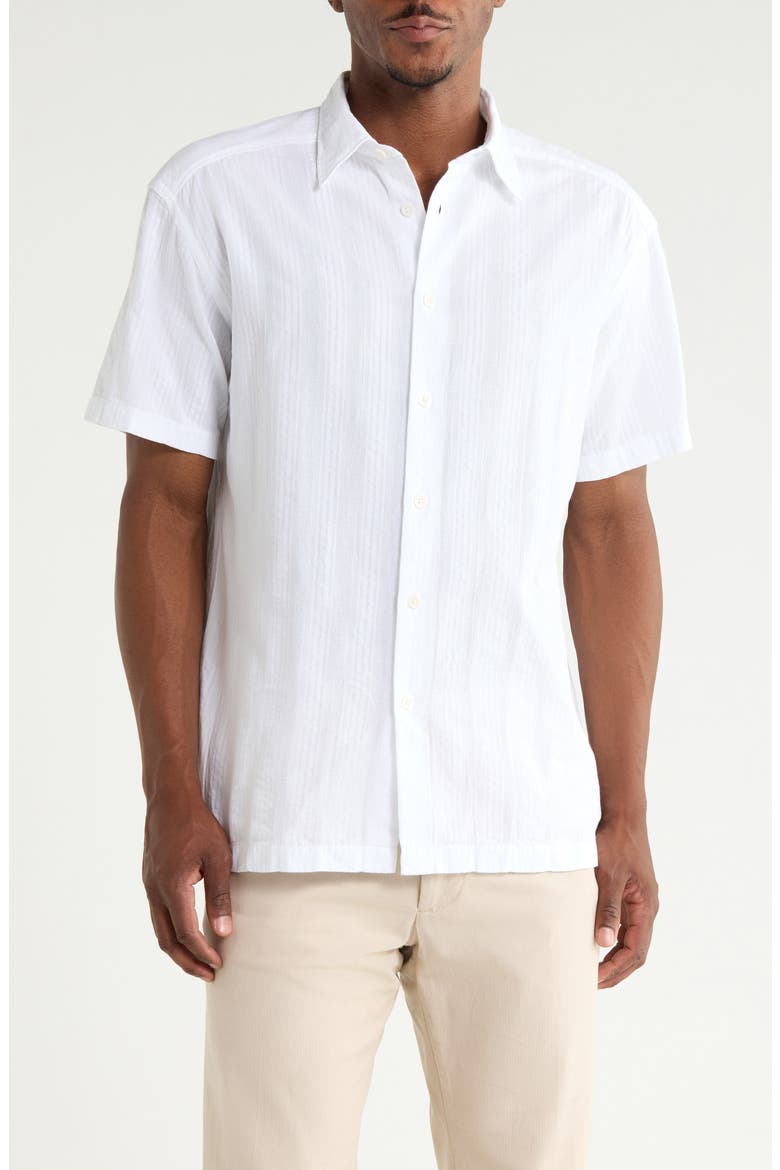 Cory Short Sleeve Button-Up Shirt, Main, color, OPEN WHITE