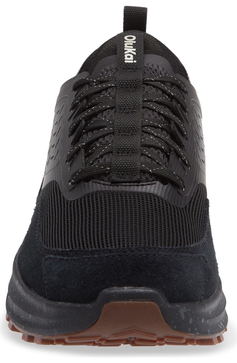 OluKai Makiki Water Resistant Trail Sneaker, Alternate, color, Black/ Black