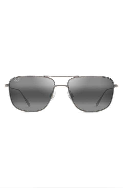 Mikioi 54mm PolarizedPlus2® Aviator Sunglasses