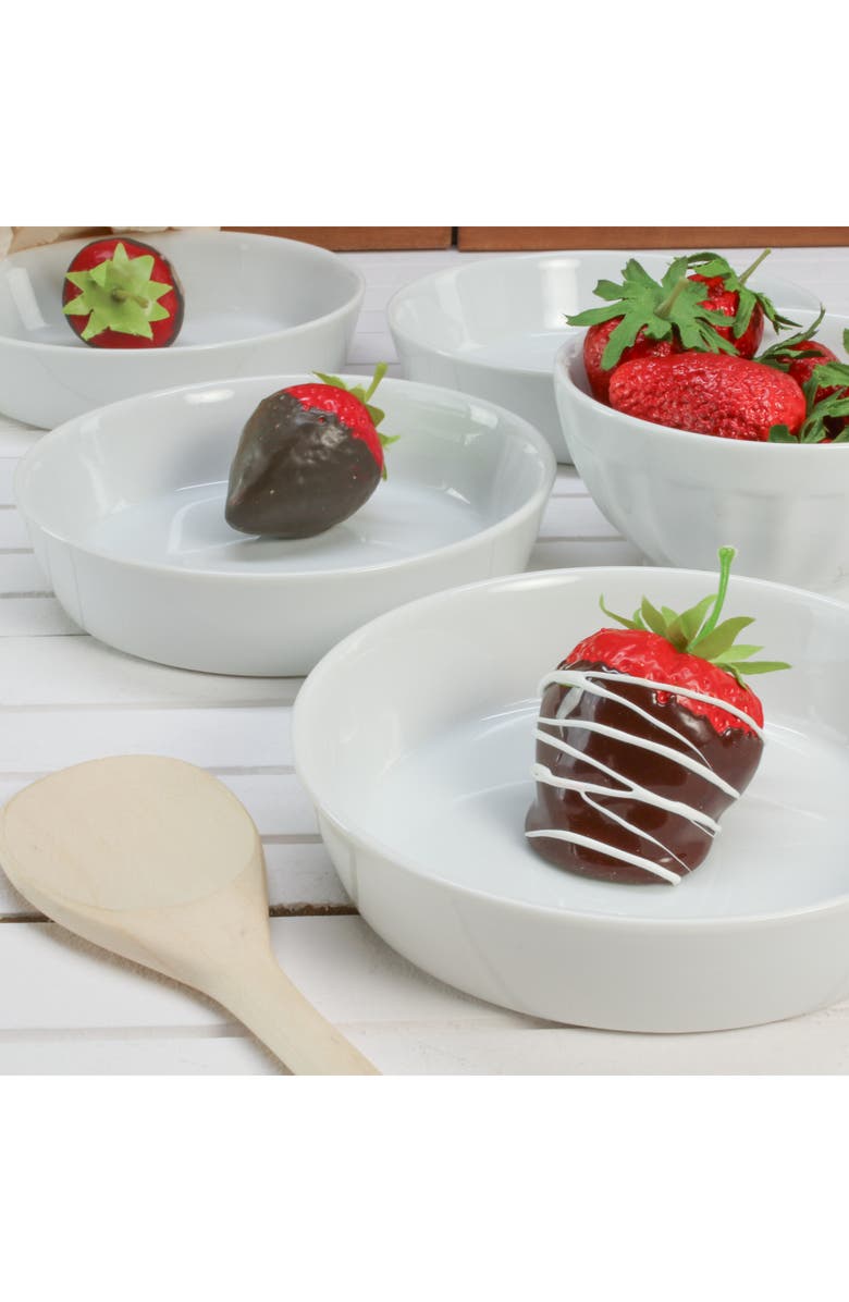 BIA Cordon Bleu Oslo Set of 4 Quiche Bowls, Alternate, color, White