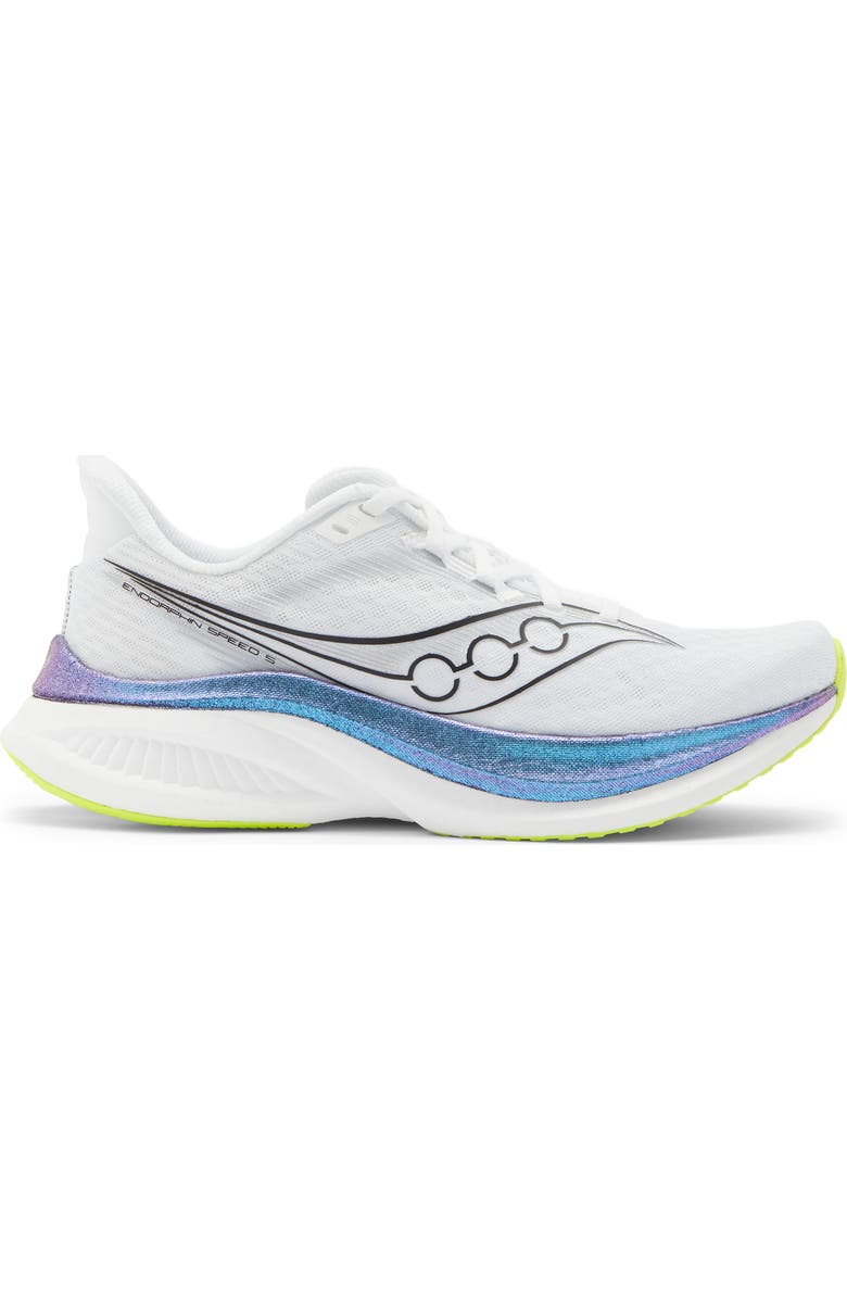 Saucony Endorphin Speed 5 Running Shoe, Alternate, color, White/ Nightsky