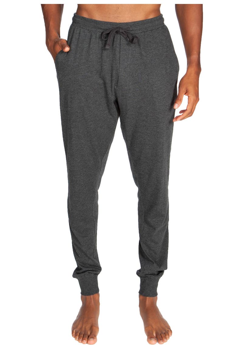 UNSIMPLY STITCHED Lightweight Soft Knit Joggers, Alternate, color, Melange Dark Grey