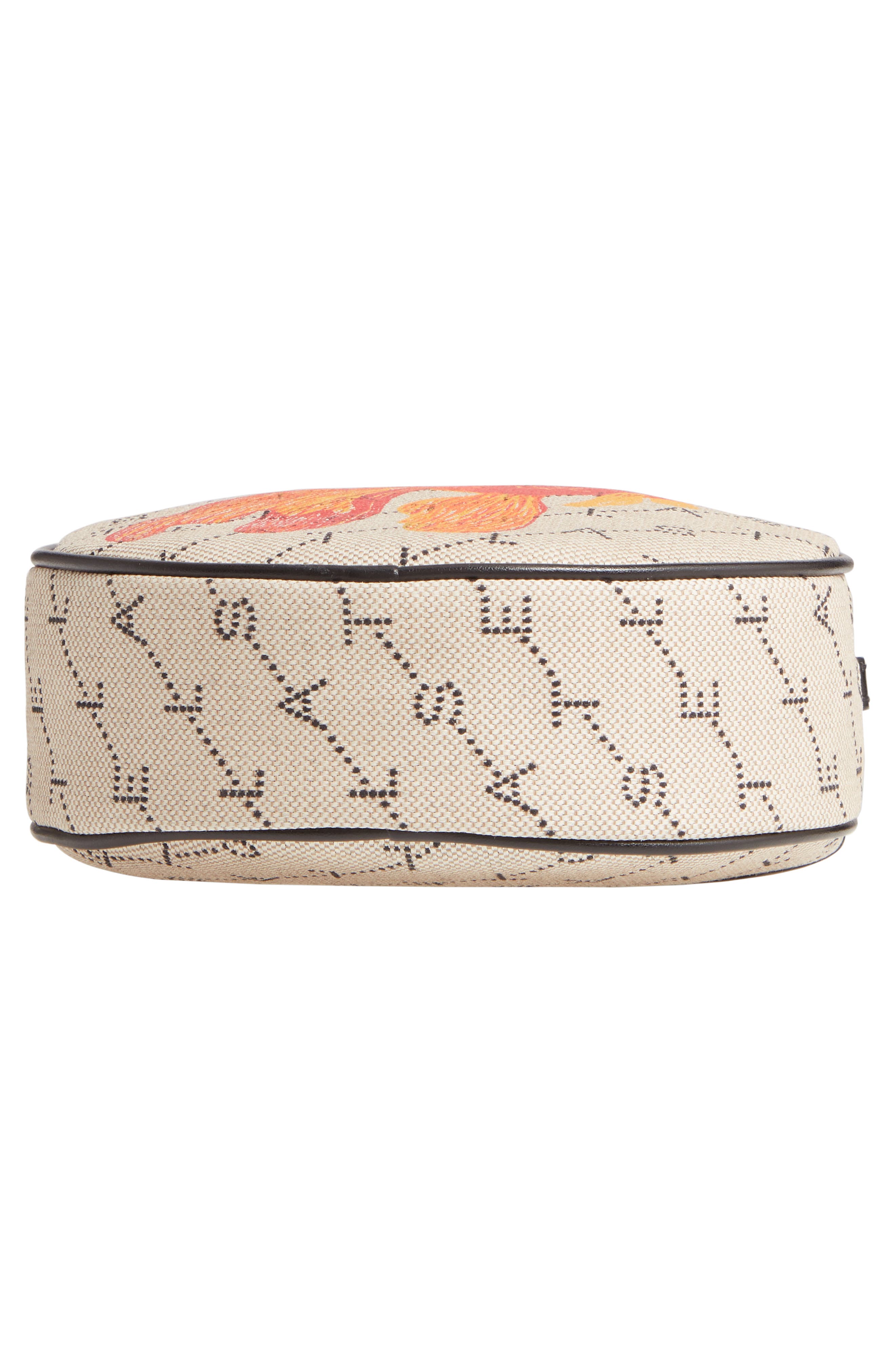 Stella McCartney Monogram Canvas Circle Crossbody Bag, Alternate, color, 