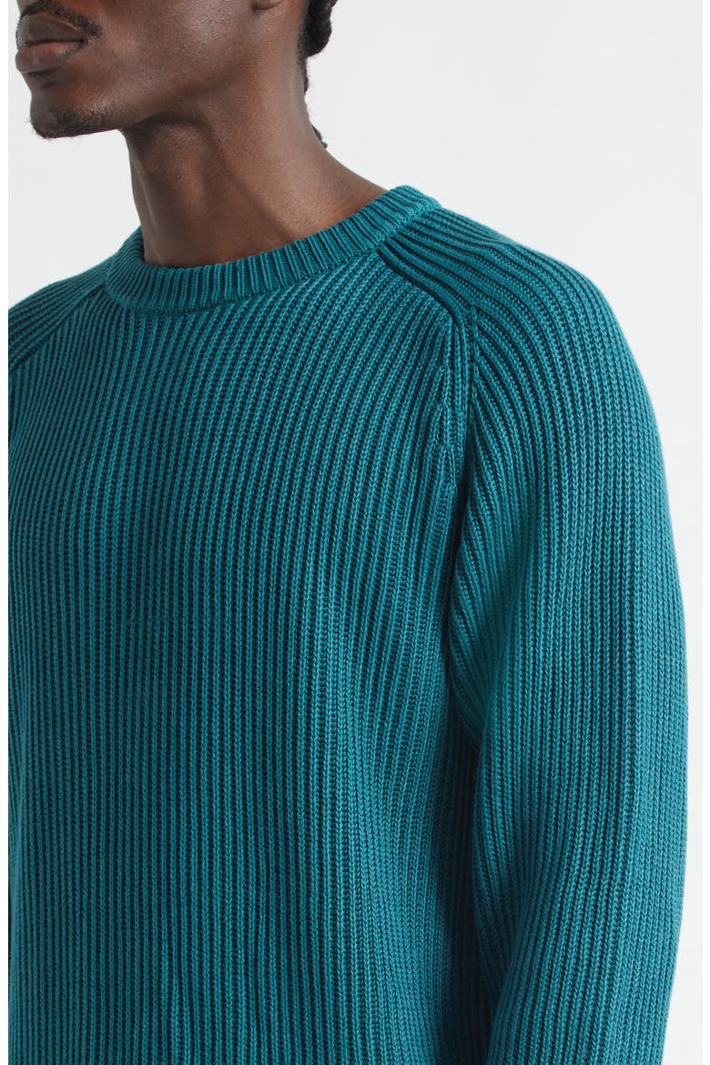Shaker Stitch Sweater, Alternate, color, DEEP TEAL