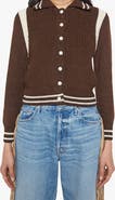 MOTHER The Little Raquette Alpaca Cardigan