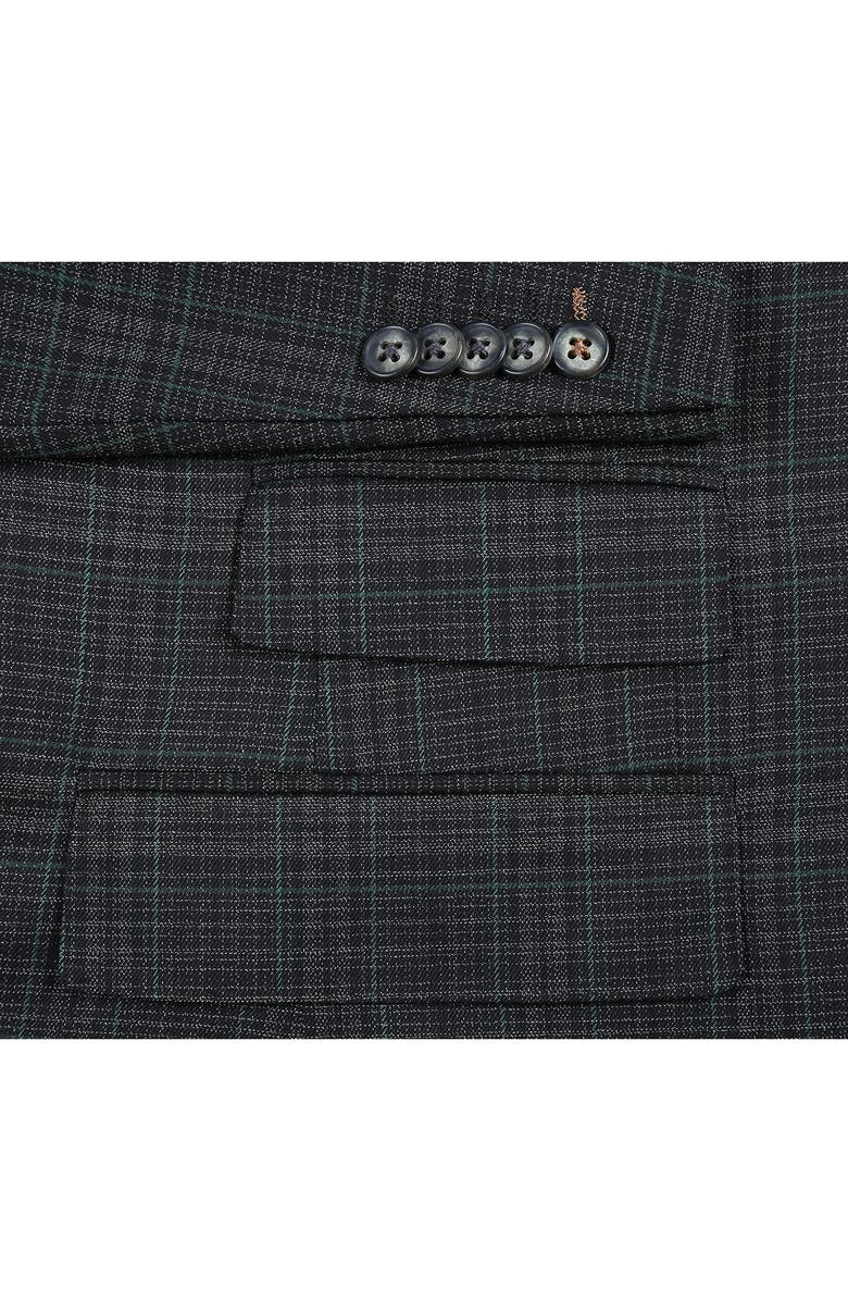 English Laundry Trim Fit Plaid Two-Piece Suit, Alternate, color, Green