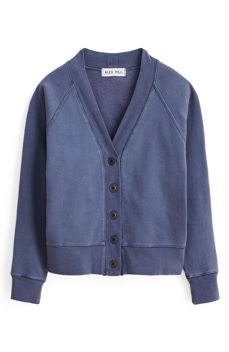 Alex Mill Davie Fleece Cardigan, Alternate, color, 